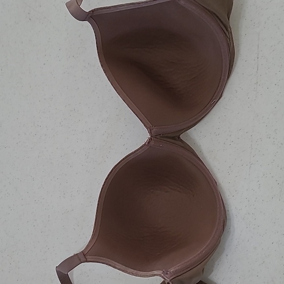 Ambrielle Brown Floral Everyday Full Coverage Underwire Bra size 38D - Picture 4 of 6